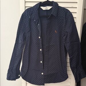 H&M Boy’s Navy Polka Dot Shirt